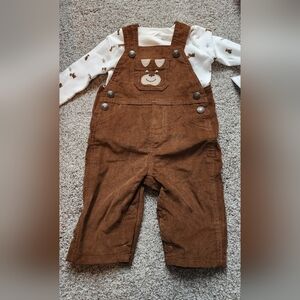 Carter's Brown Kids Overalls Set